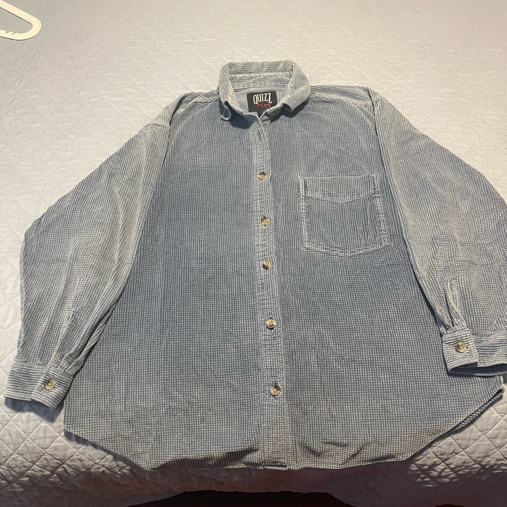 Quiz Blue Button-Up Shirt